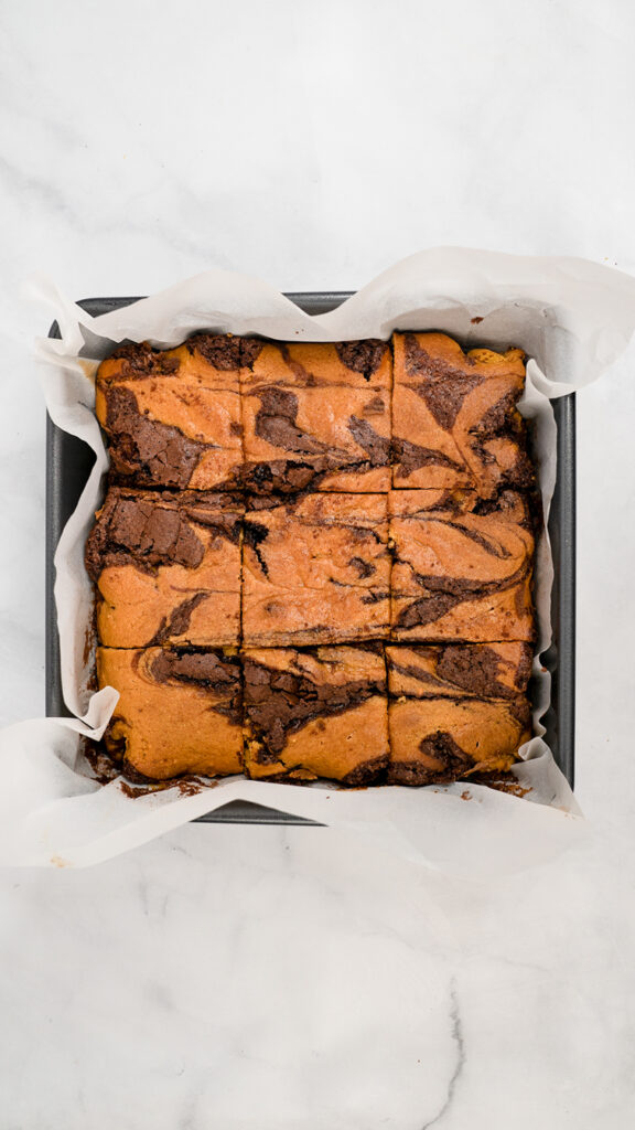 Pumpkin Swirl Brownies